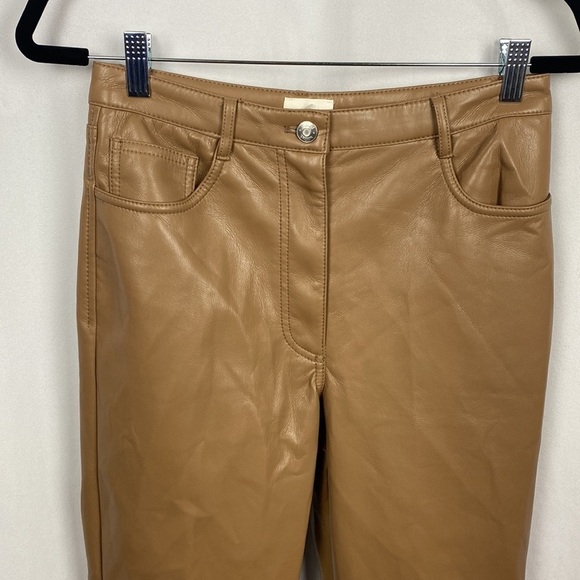 WILFRED The Melina™ Pant High-Waisted Vegan Leather Pants CONSTANT CARAMEL - Picture 6 of 15